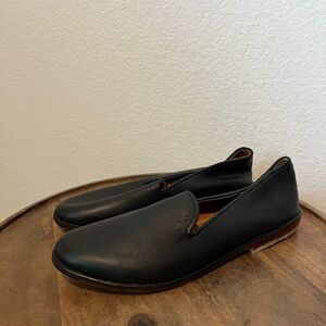 Teysha Black Full Grain Leather Bella Noche Smoking Slipper Women's Size 41